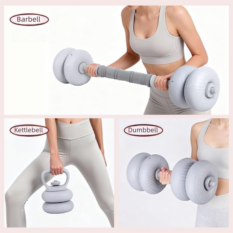 3-in-1 Soft Shell Adjustable Dumbbell Set