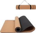 Eco-Friendly Cork TPE 7mm Yoga Mat With Carry Strap