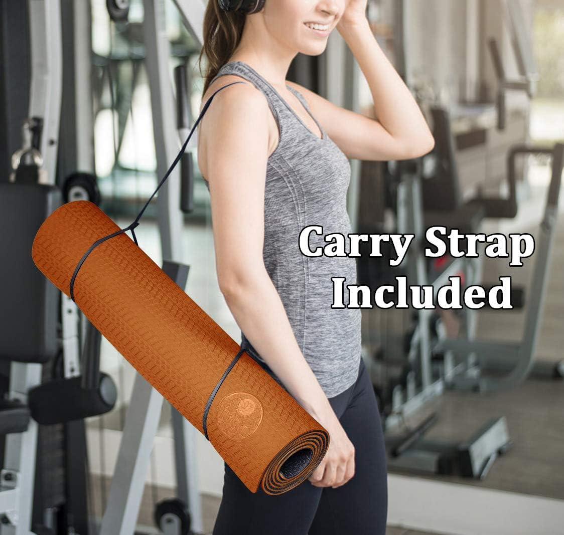 6mm Eco Friendly Non Slip Yoga Pilates Mat