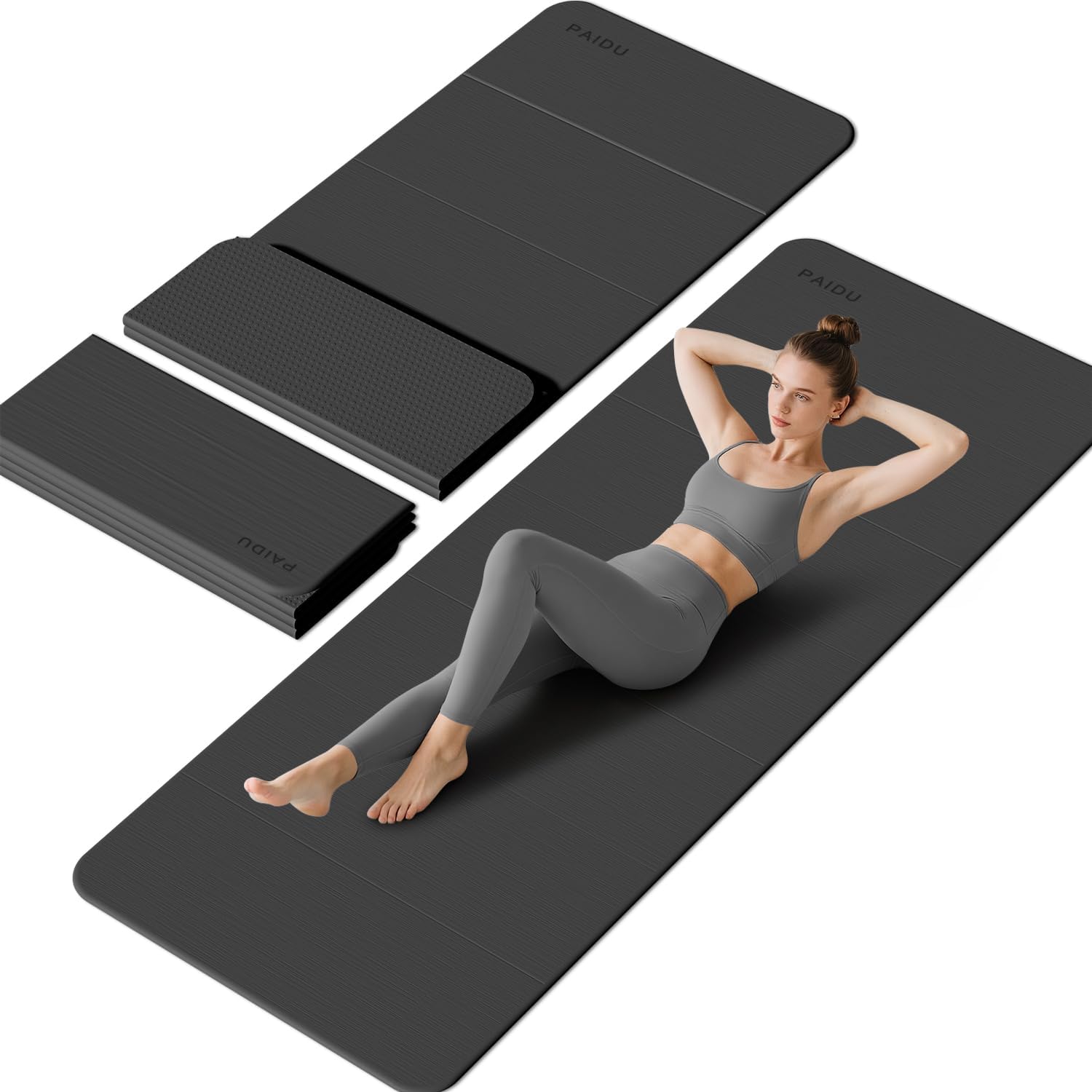 10mm Extra Thick Foldable Non Slip Yoga Mat