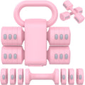 2-in-1 Adjustable Dumbbell Kettlebell Set