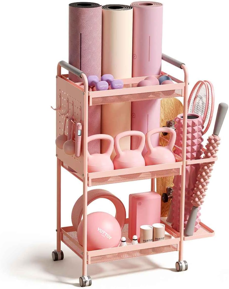 3-Tier Multi-Functional Home Gym Storage Rack