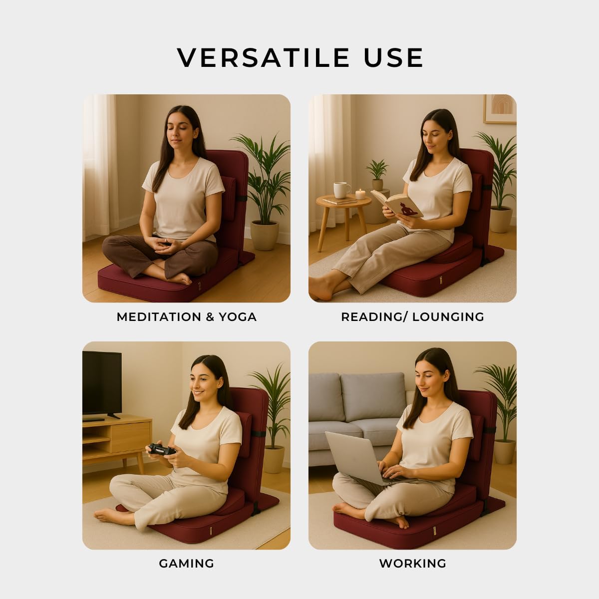 Portable Folding Meditation Floor Chair