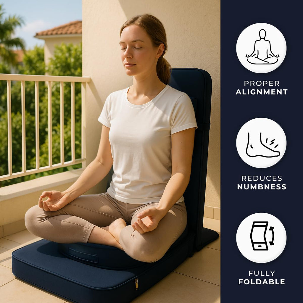 4-in-1 Folding Ergonomic Meditation Chair