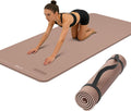 Wide Extra Thick Fitness Yoga Mat With Carry Strap