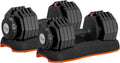 Quick Dial Adjustable Dumbbell Set with Storage Box