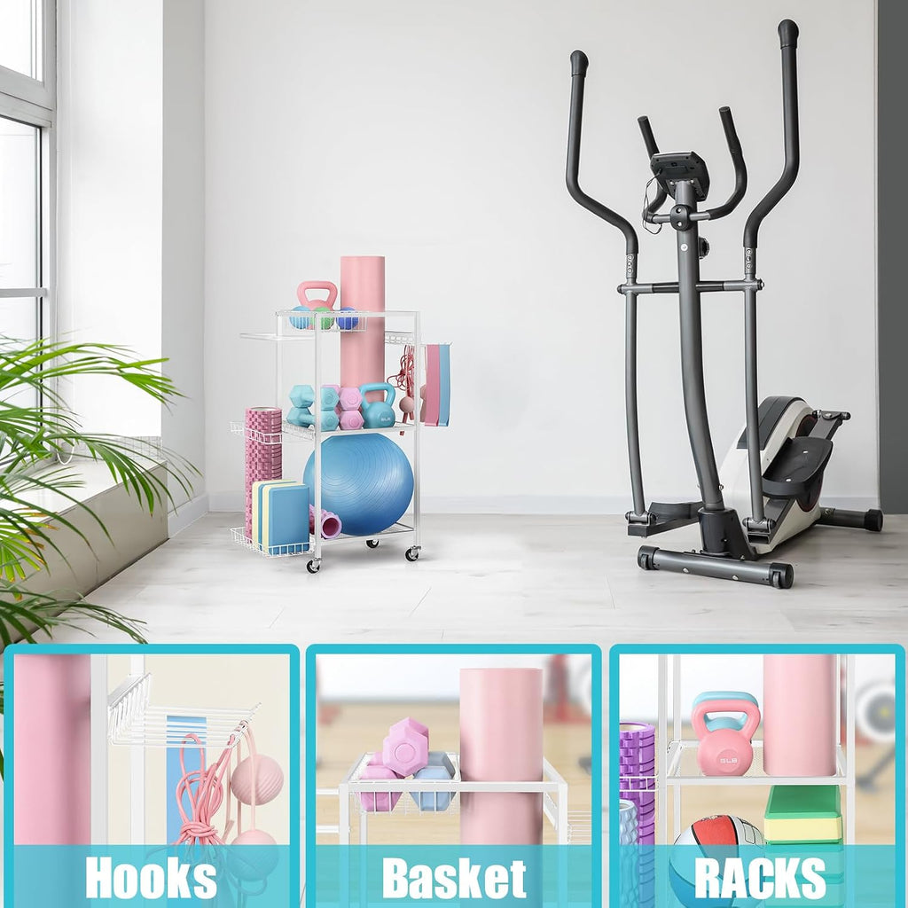 Metal Yoga Mat Storage Rack