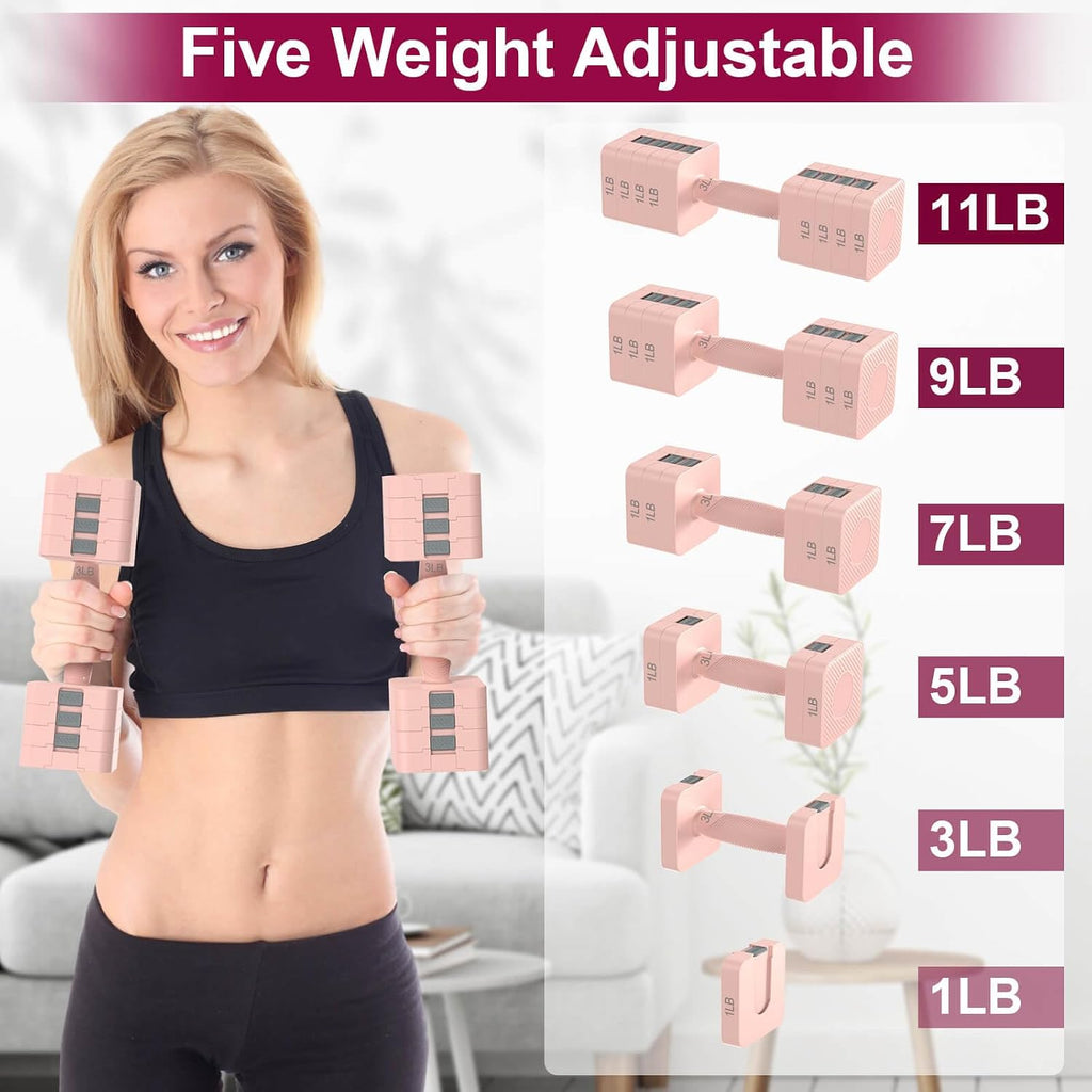 Multi-Level Adjustable Dumbbell Weight Set