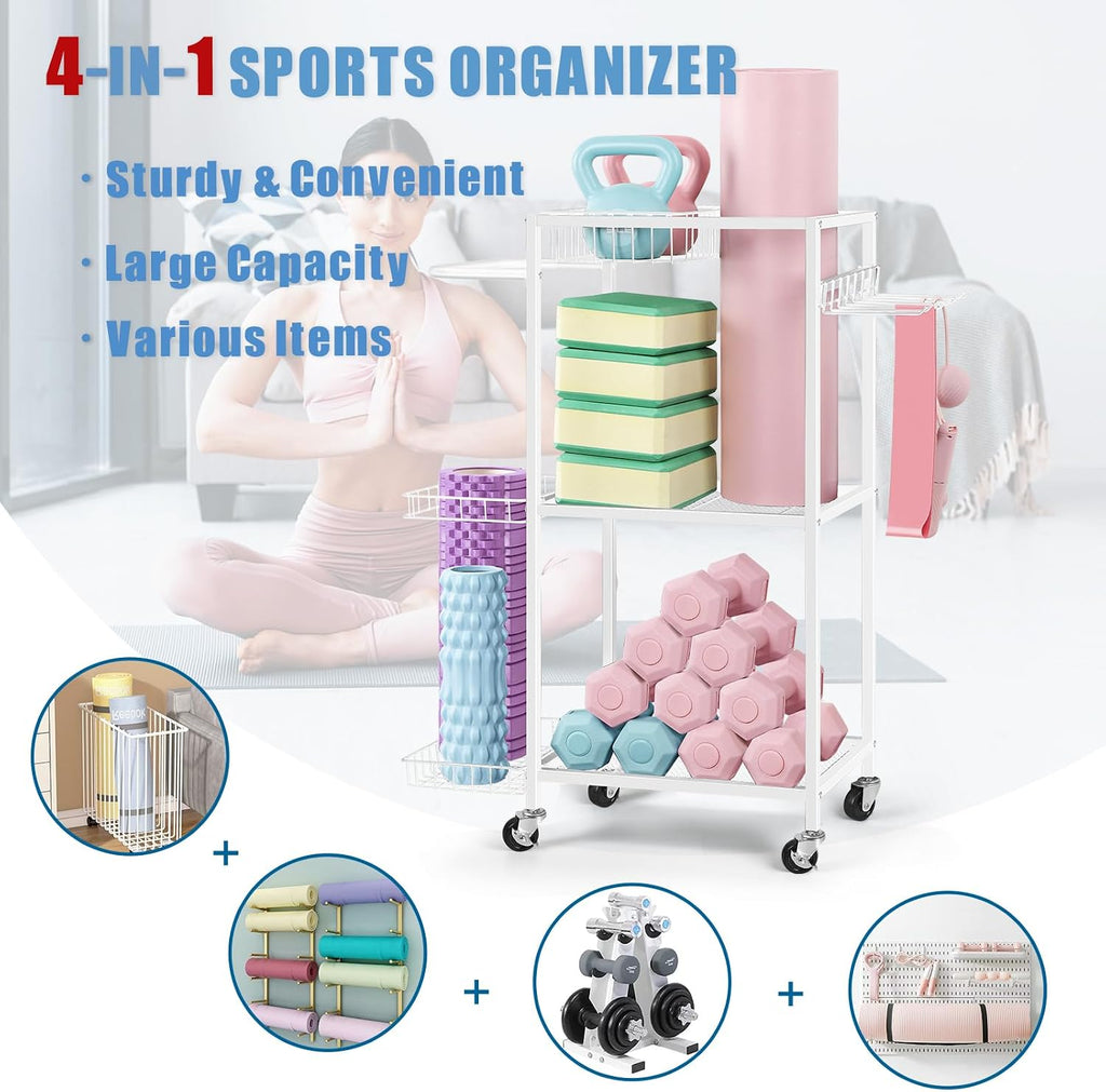 Metal Yoga Mat Storage Rack