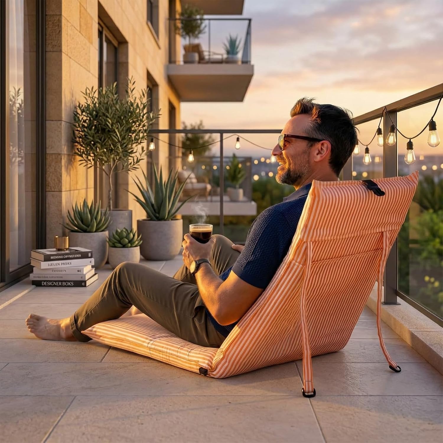 Adjustable Padded Foldable Meditation Floor Chair