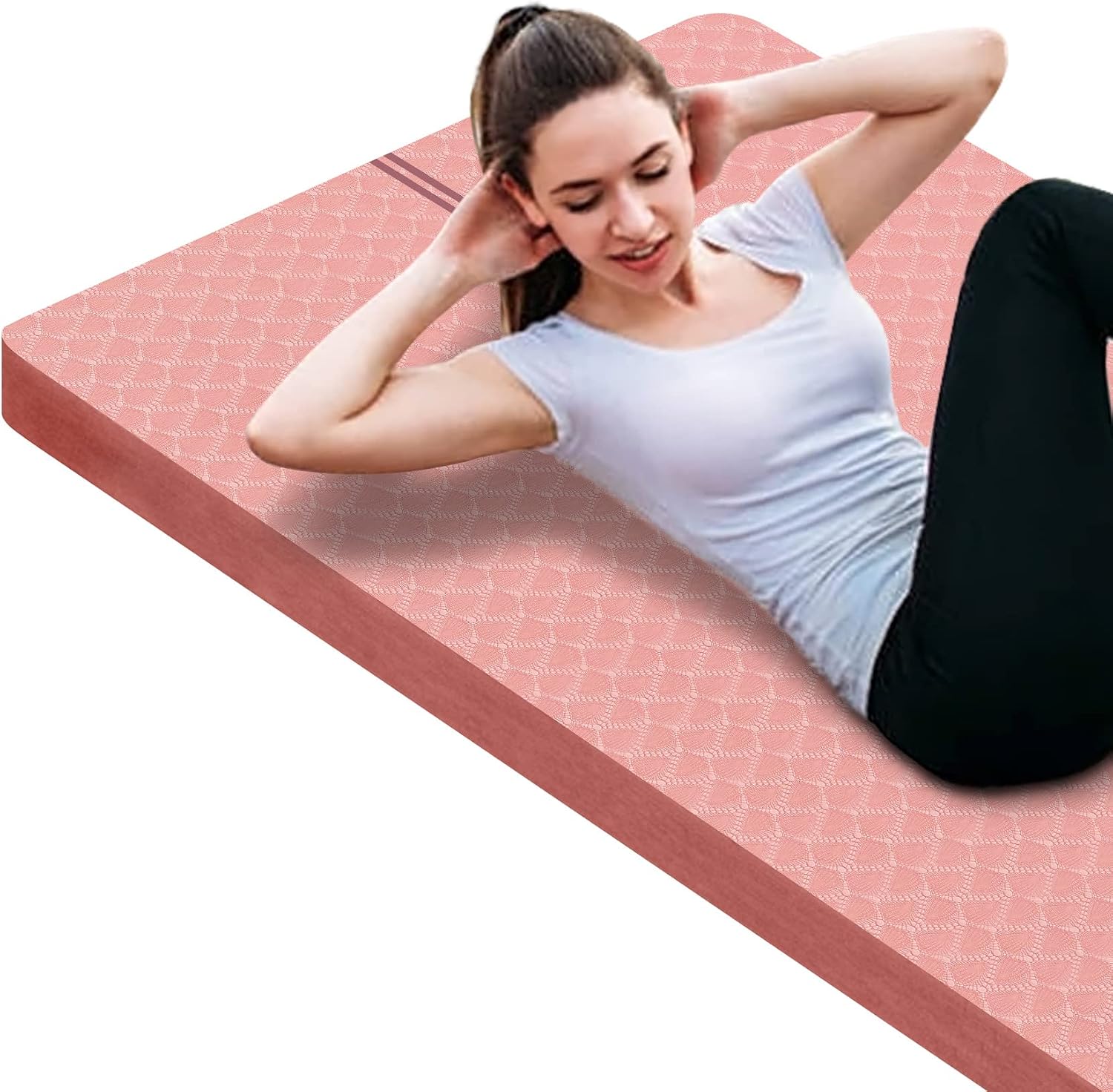 Multi-Thick Large Non Slip Yoga Mat with Carry Bag