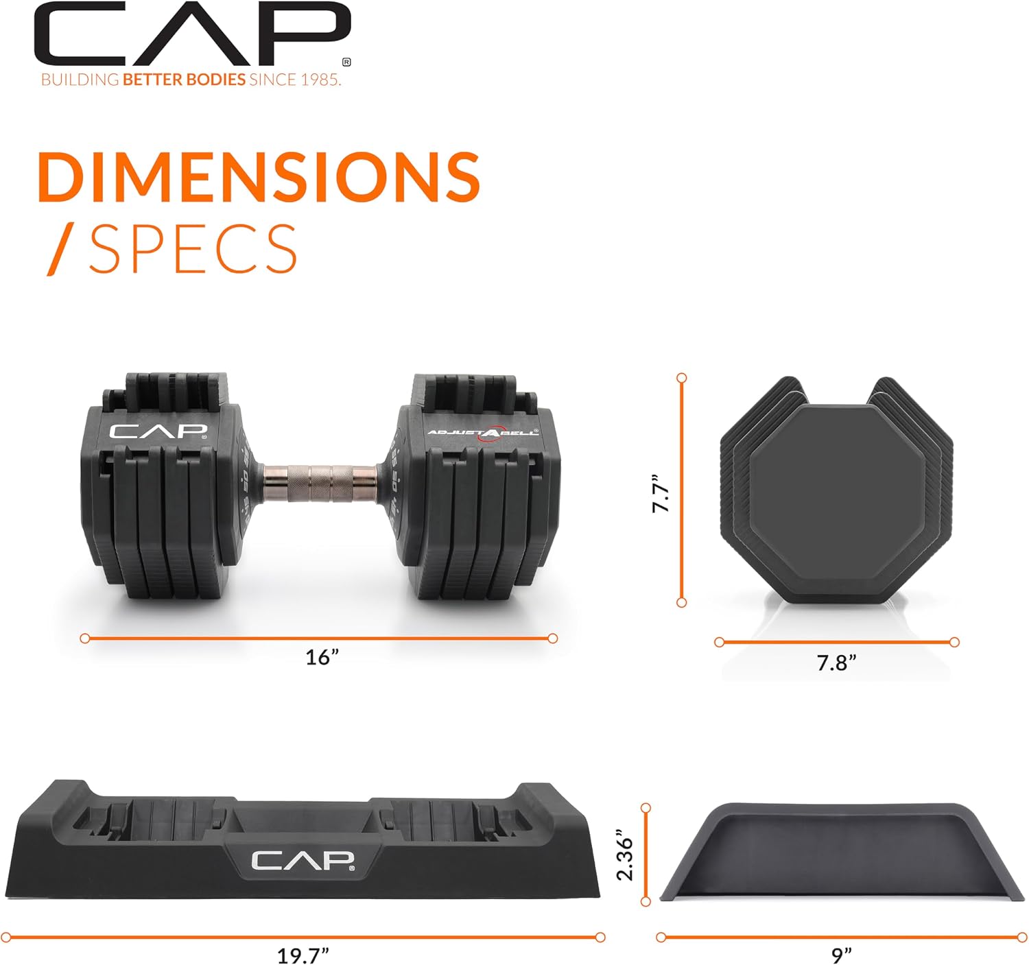 Premium Quick Select Adjustable Dumbbells