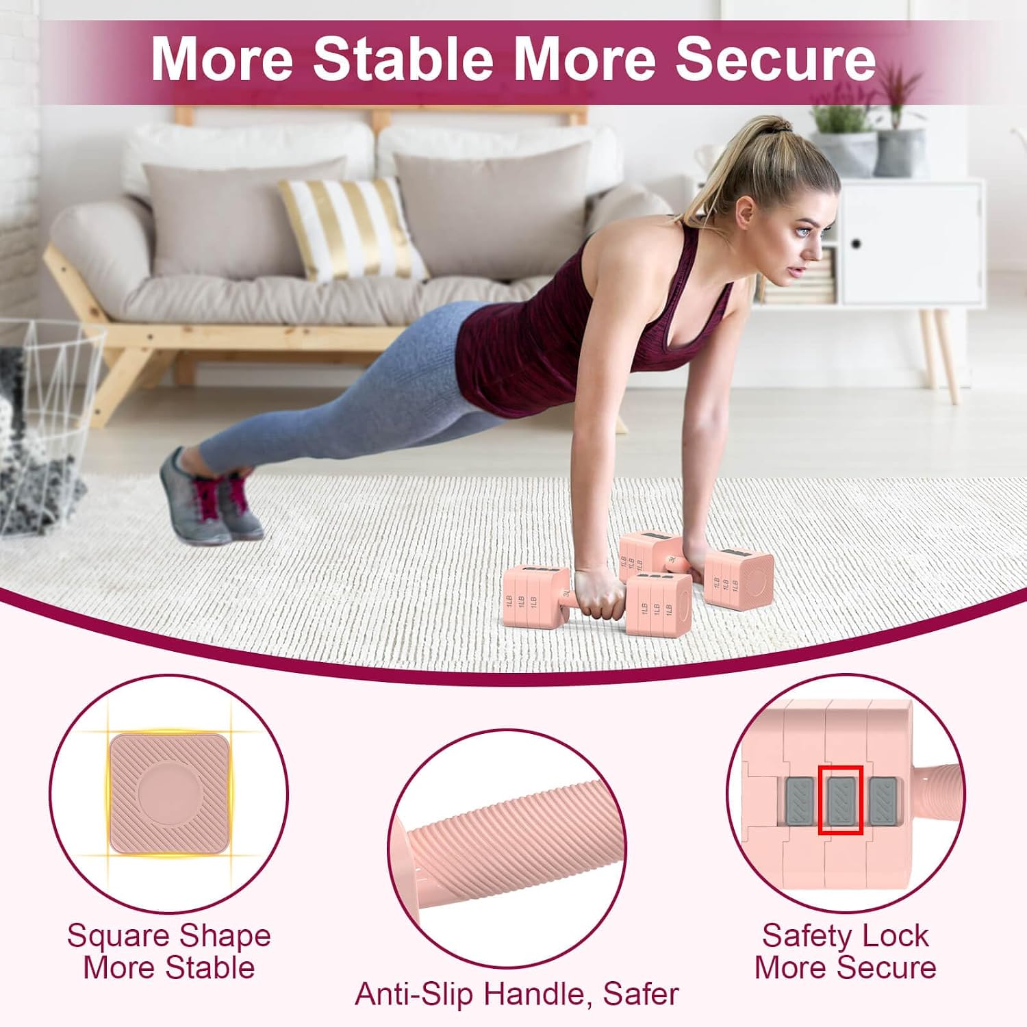 Multi-Level Adjustable Dumbbell Weight Set
