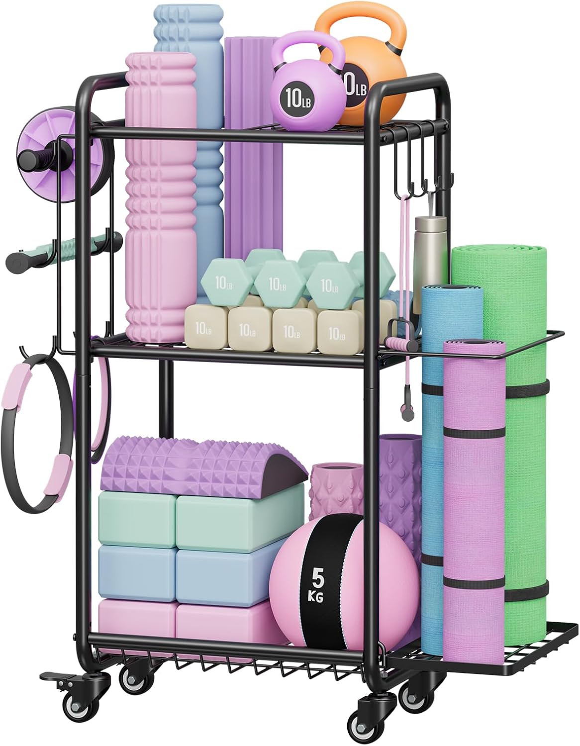 Multi-Functional Steel Gym Storage Rack