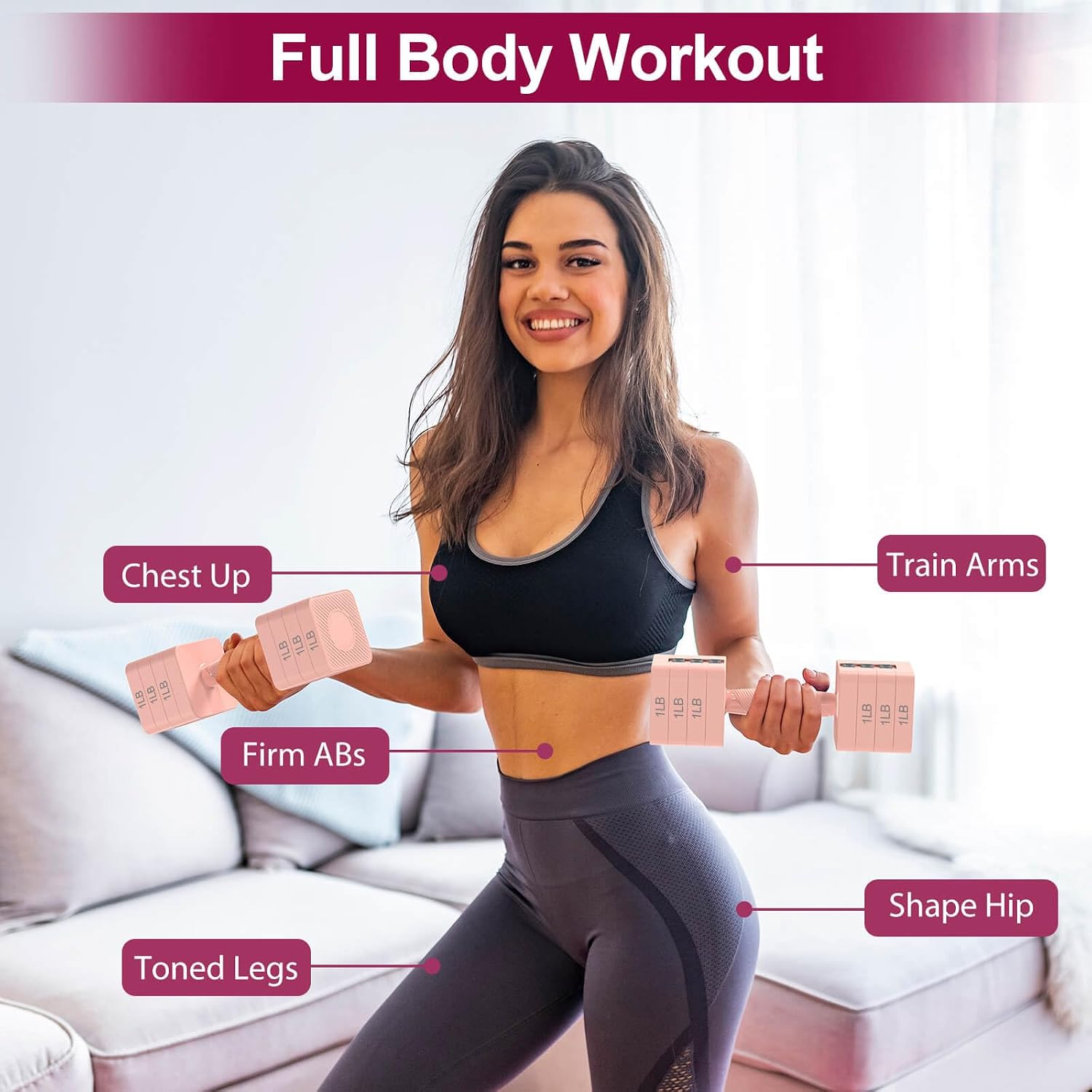 Multi-Level Adjustable Dumbbell Weight Set