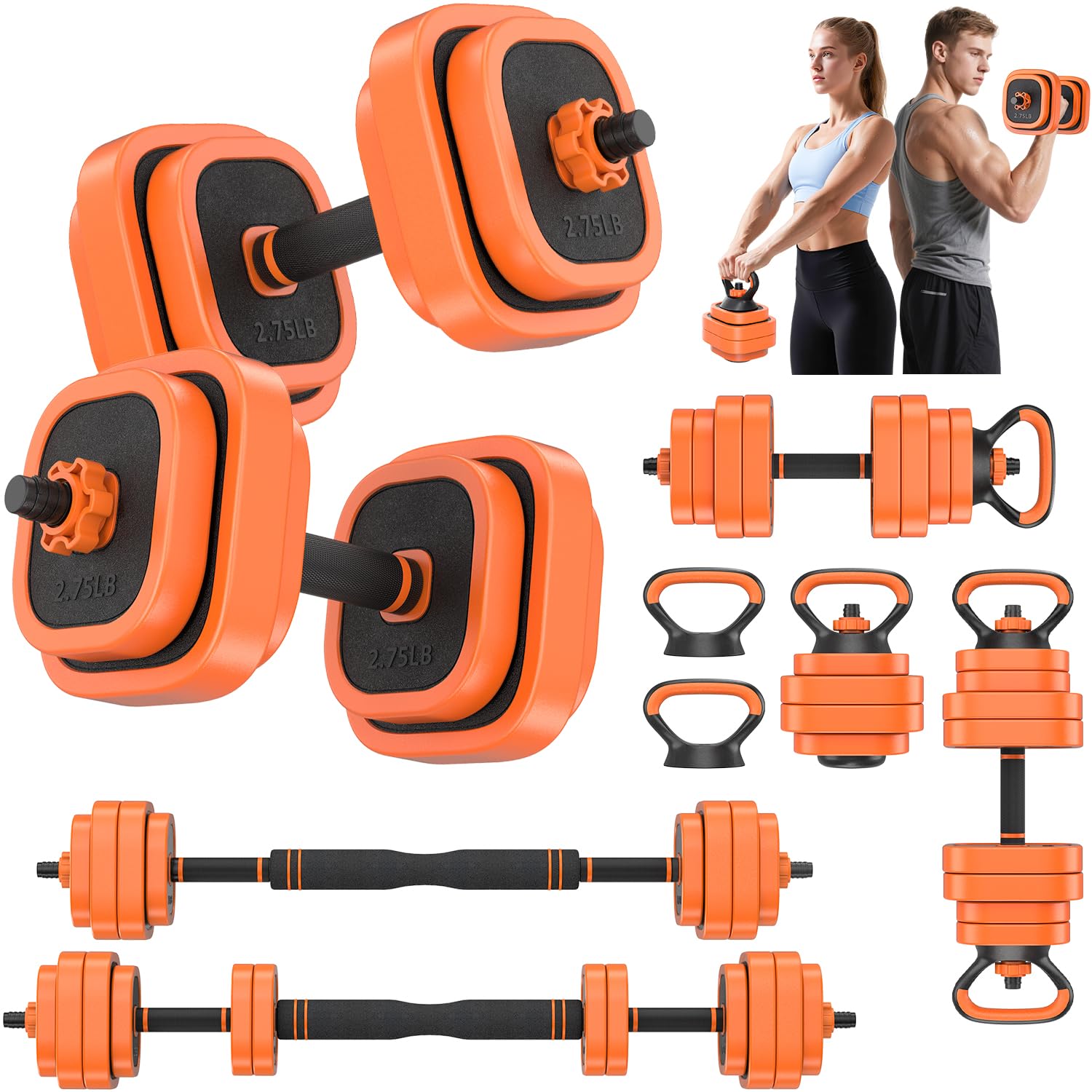 4-in-1 Adjustable Dumbbell Weight Set