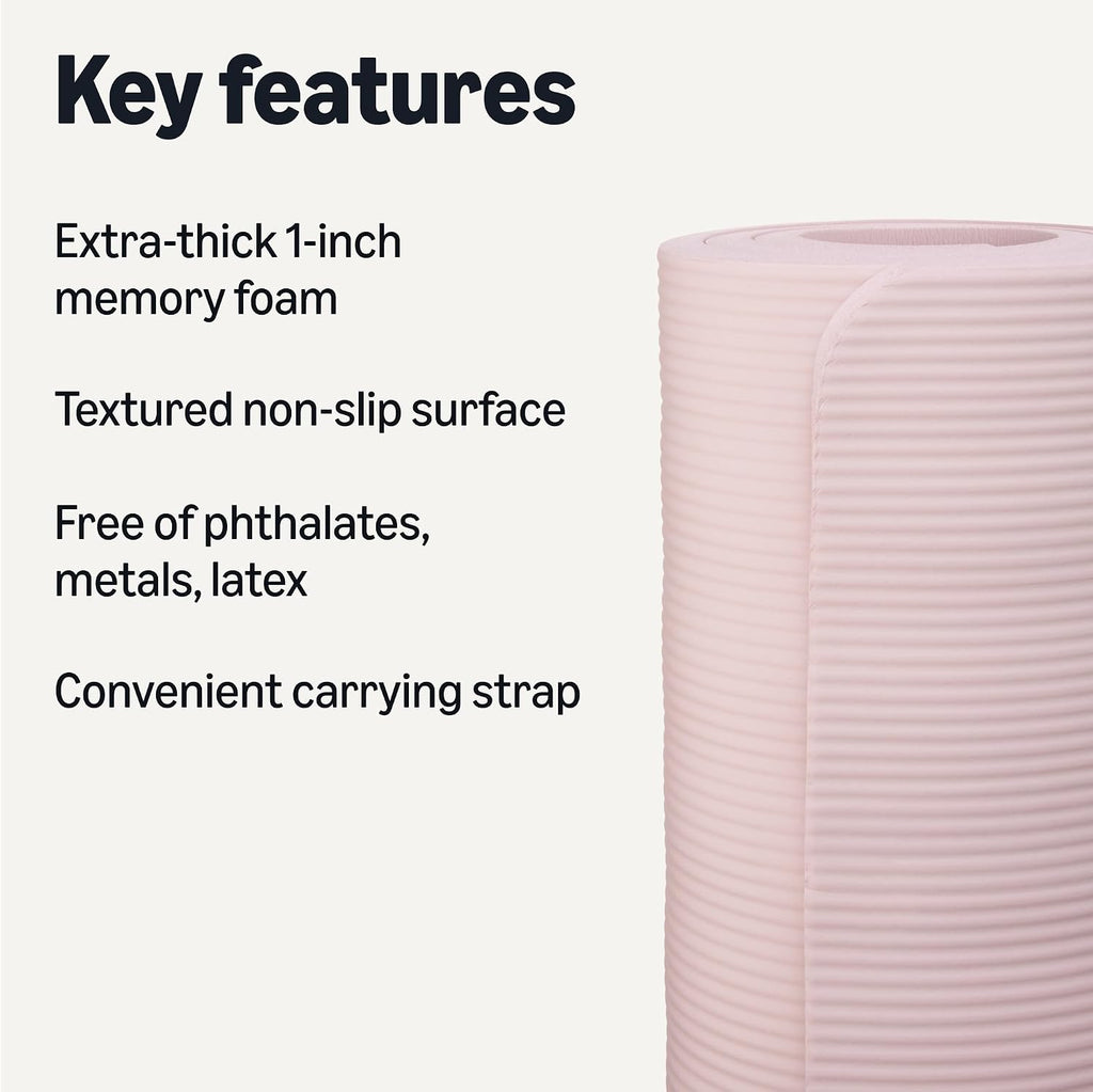 Extra Thick Yoga Mat With Carrying Strap