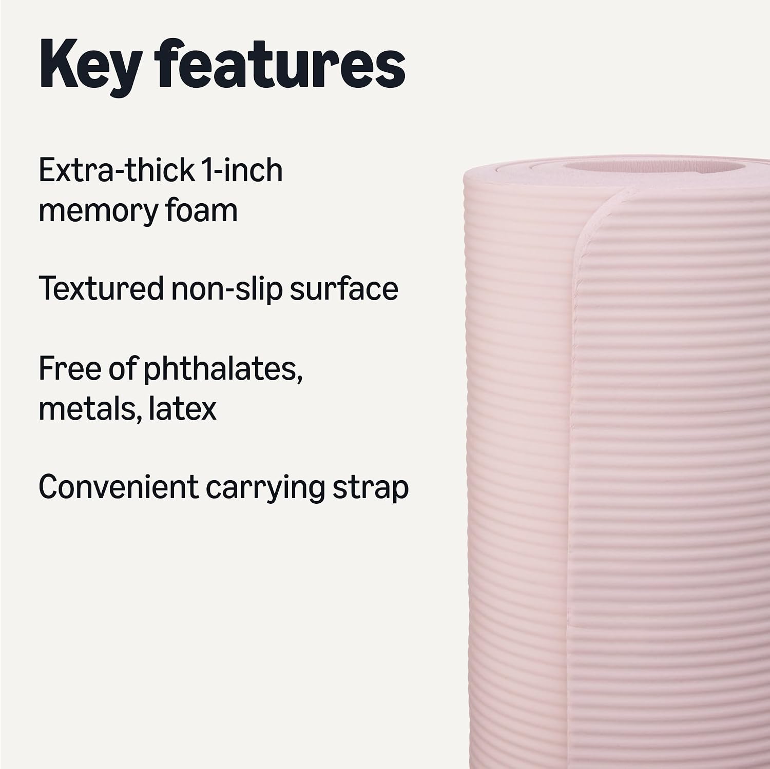 Extra Thick Yoga Mat With Carrying Strap