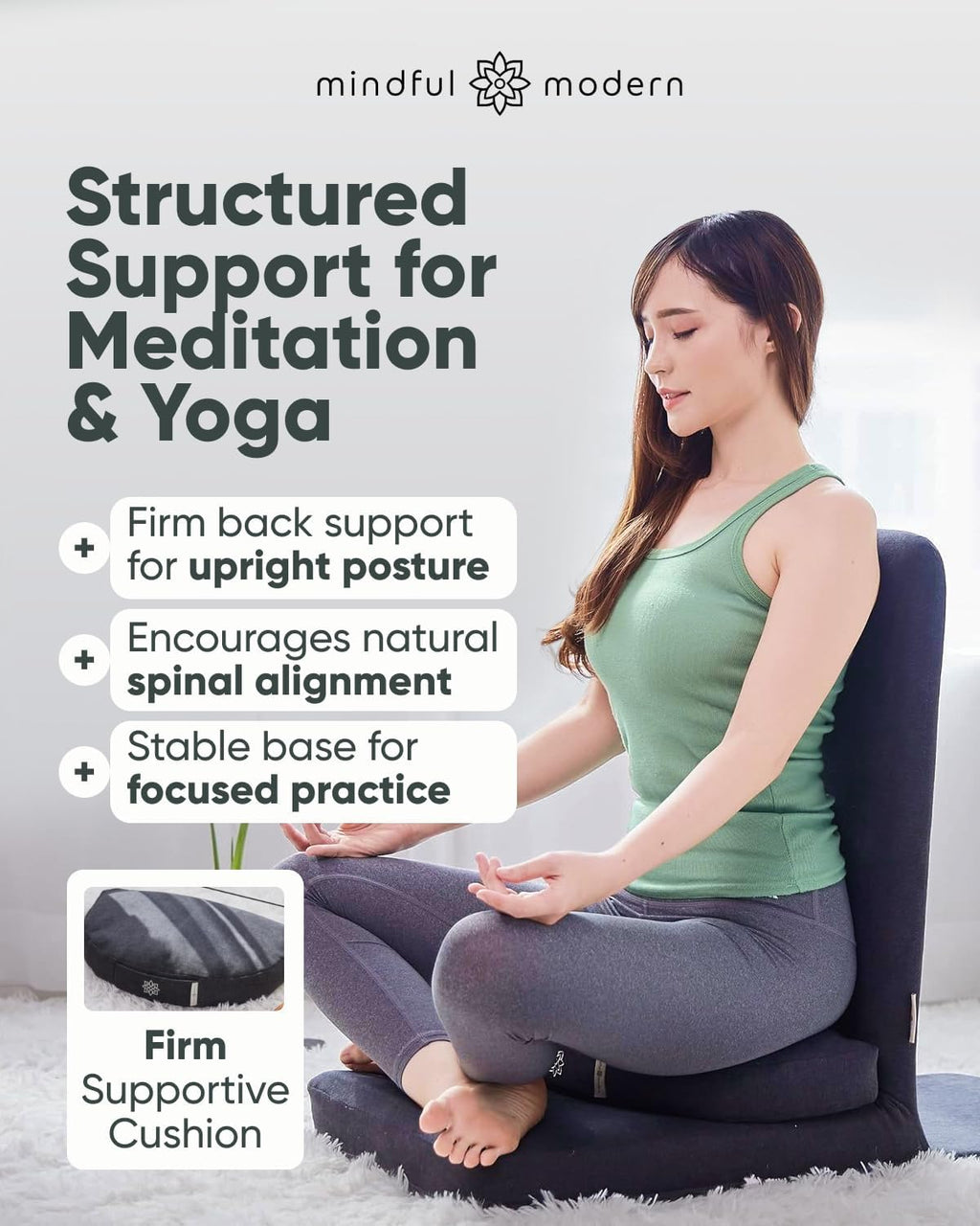 Folding Meditation Chair with Cushion
