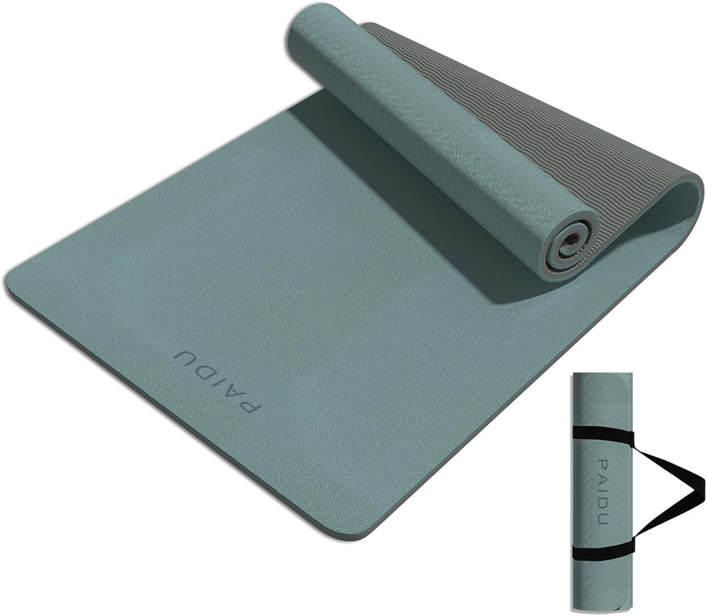 8mm Thick SGS Certified TPE Yoga Mat With Strap