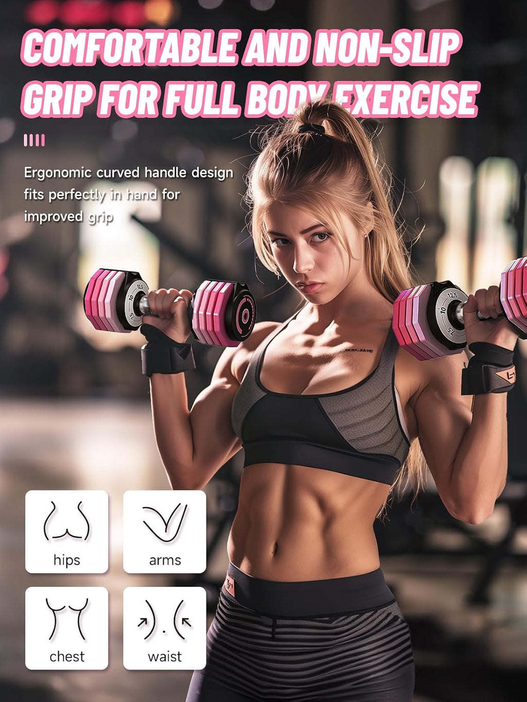 Fast Adjustable Compact Dumbbell Set