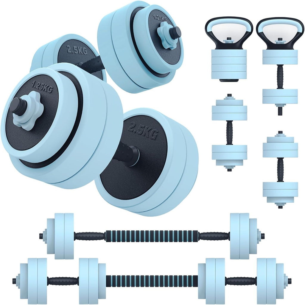 5-in-1 Convertible 45lbs Adjustable Dumbbell Set
