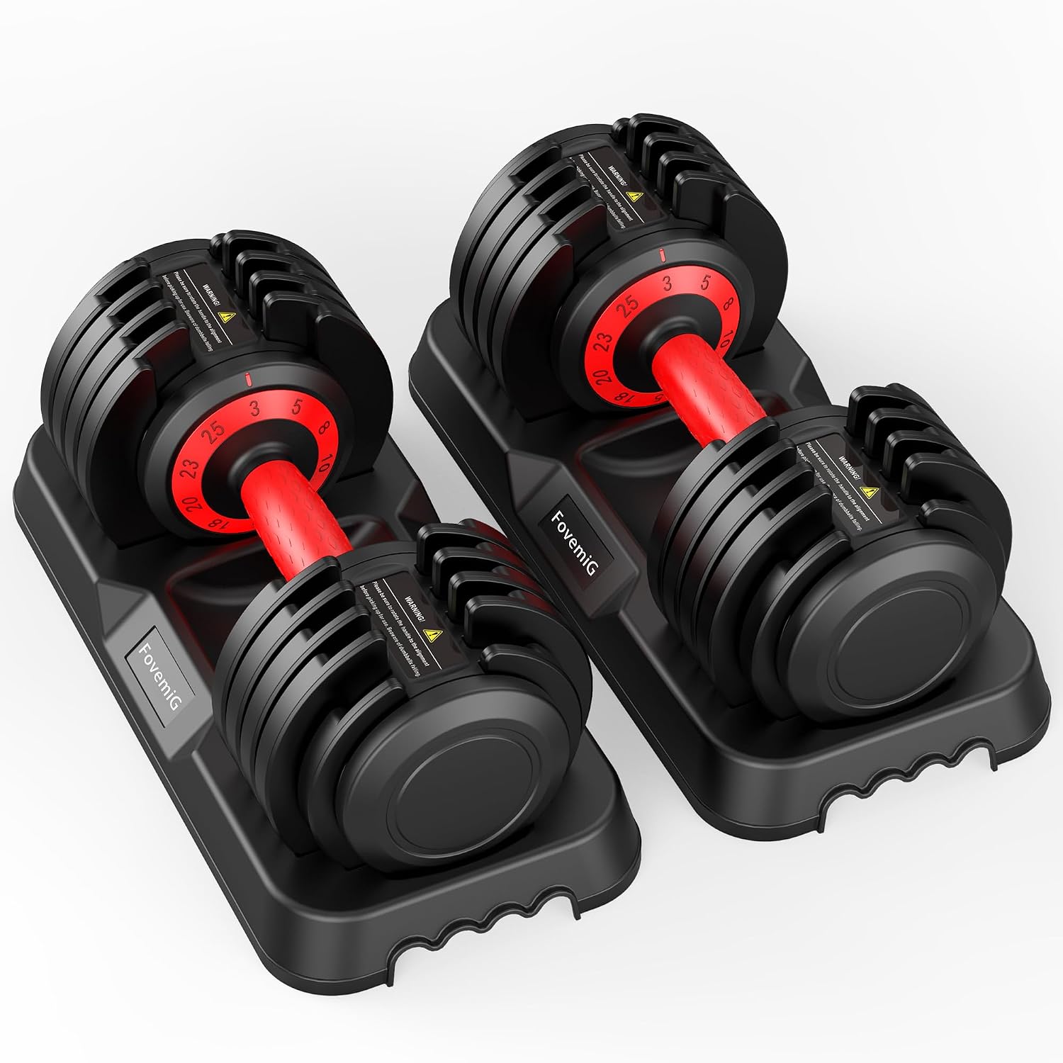 10-in-1 Anti-Slip Adjustable Dumbbell Set