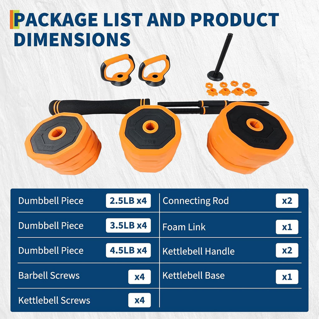 4-in-1 Adjustable Dumbbell Workout Set