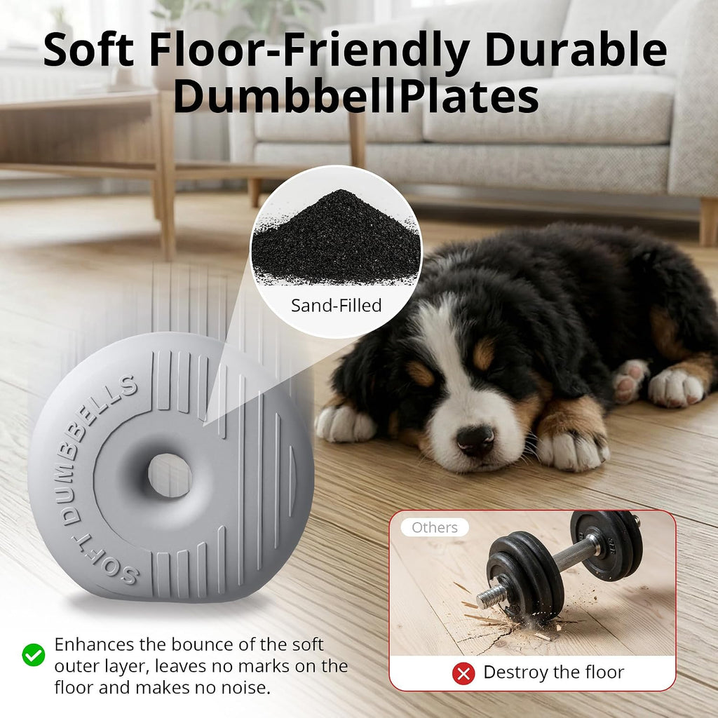 Multi-Function Soft Shell Adjustable Dumbbell Set