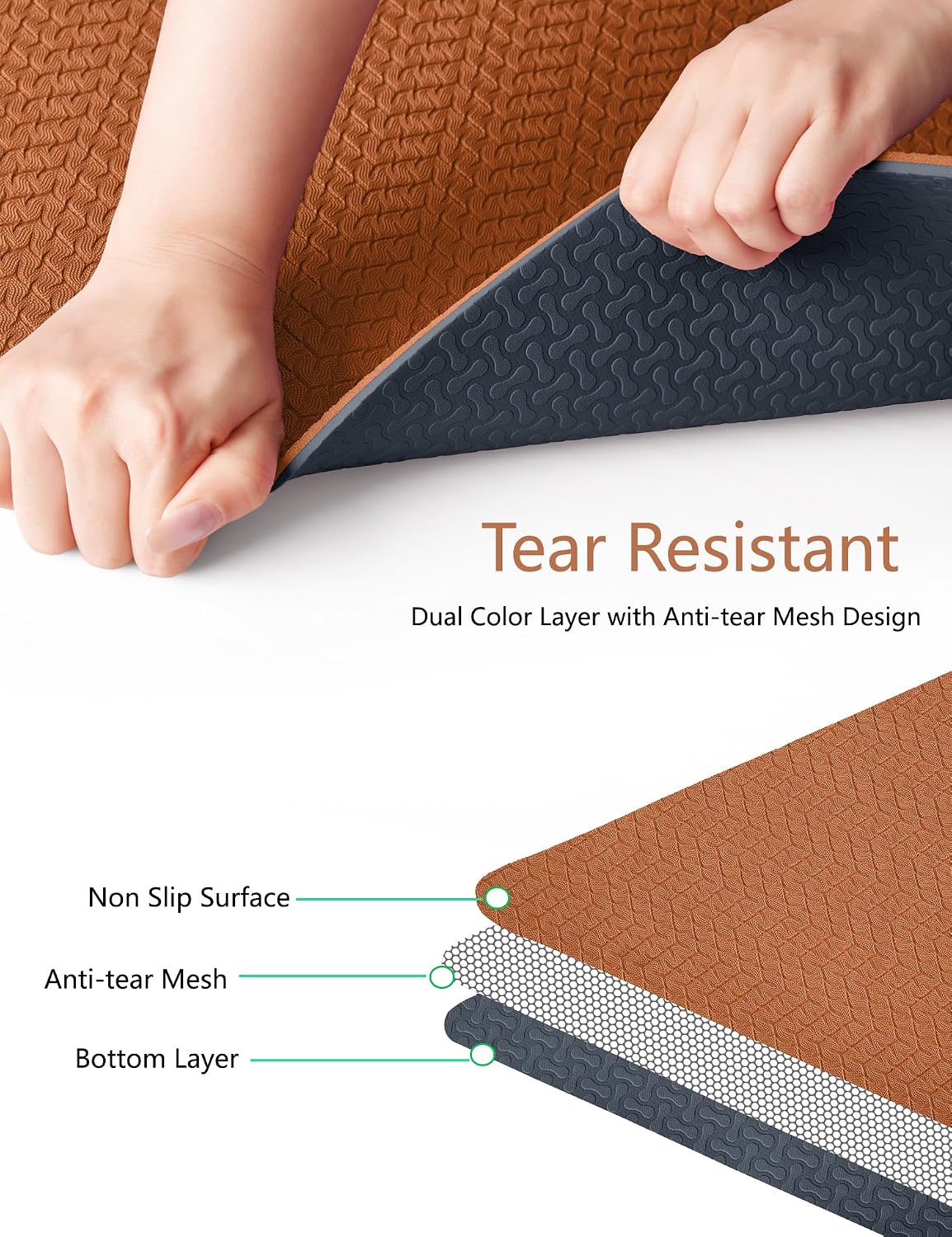 6mm Eco Friendly Non Slip Yoga Pilates Mat