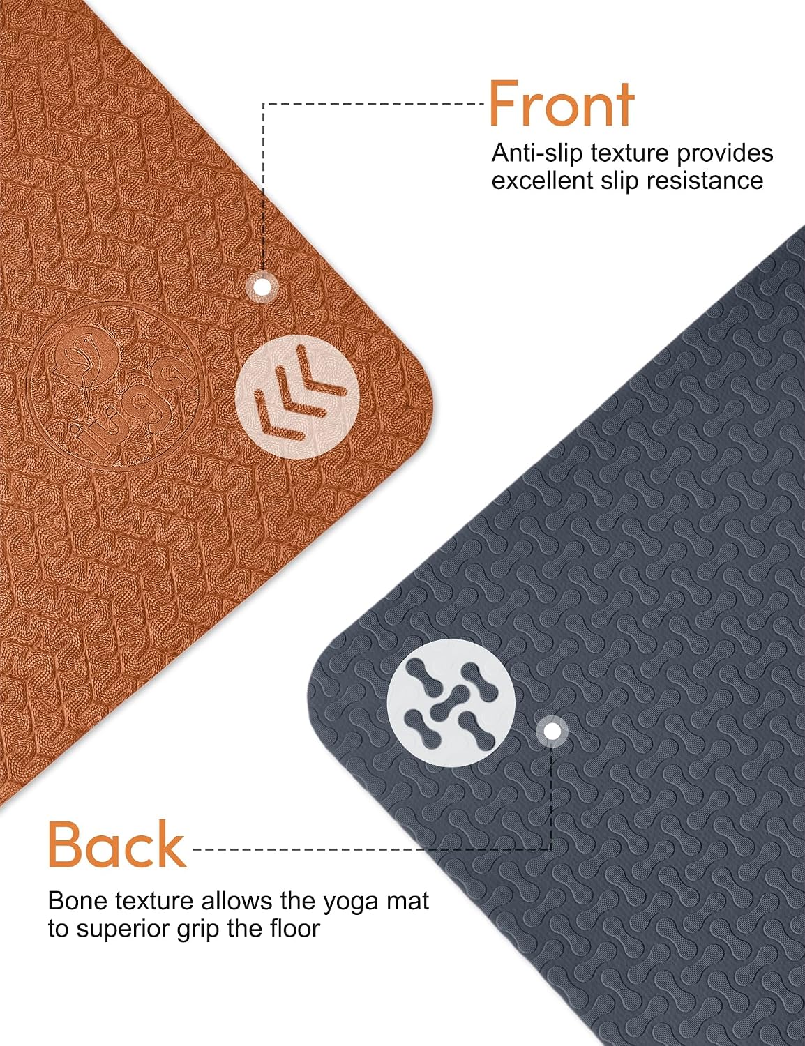 6mm Eco Friendly Non Slip Yoga Pilates Mat