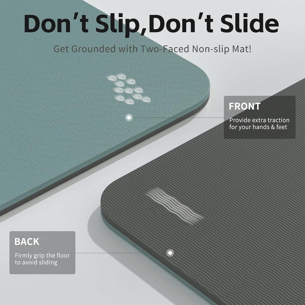 8mm Thick SGS Certified TPE Yoga Mat With Strap
