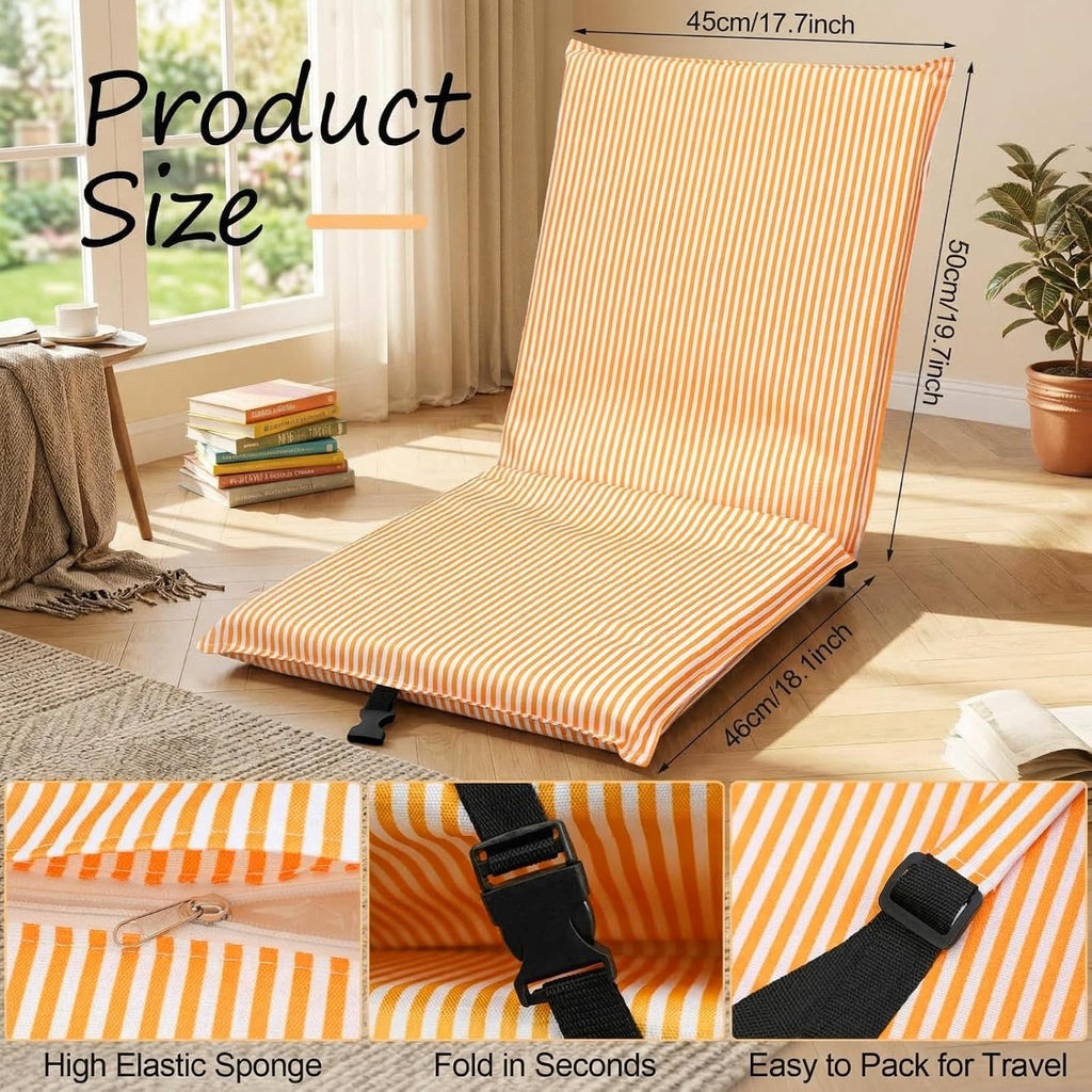 Adjustable Padded Foldable Meditation Floor Chair