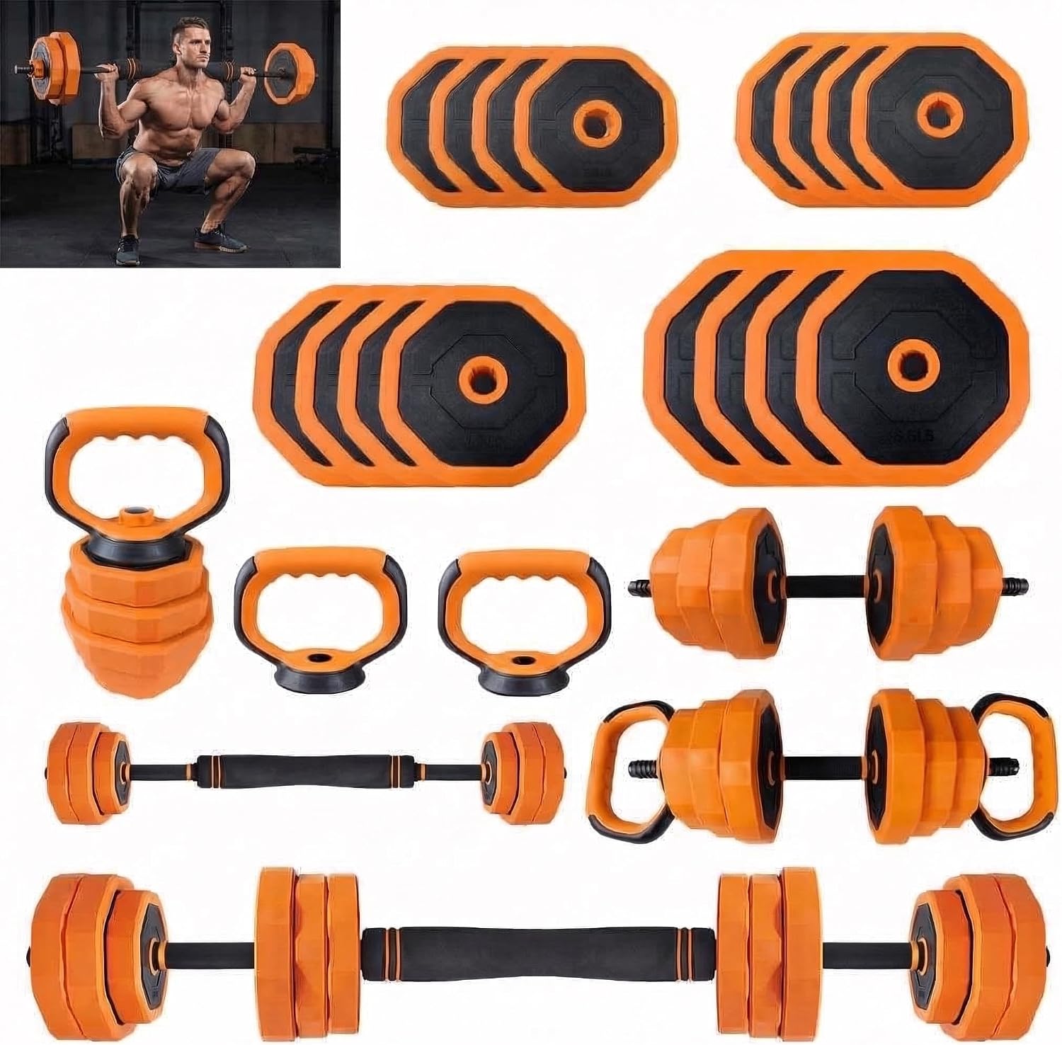 4-in-1 Adjustable Dumbbell Workout Set