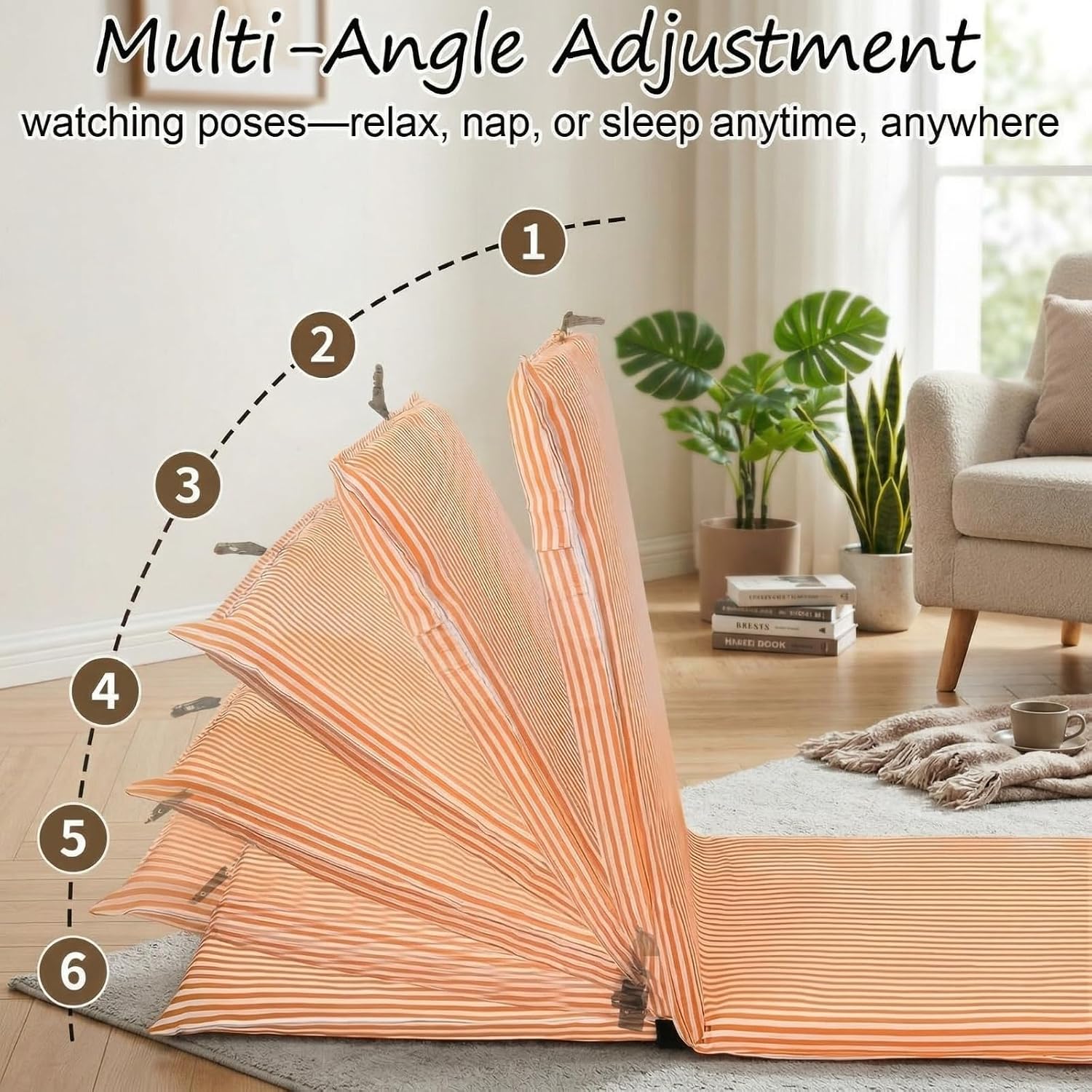 Adjustable Padded Foldable Meditation Floor Chair