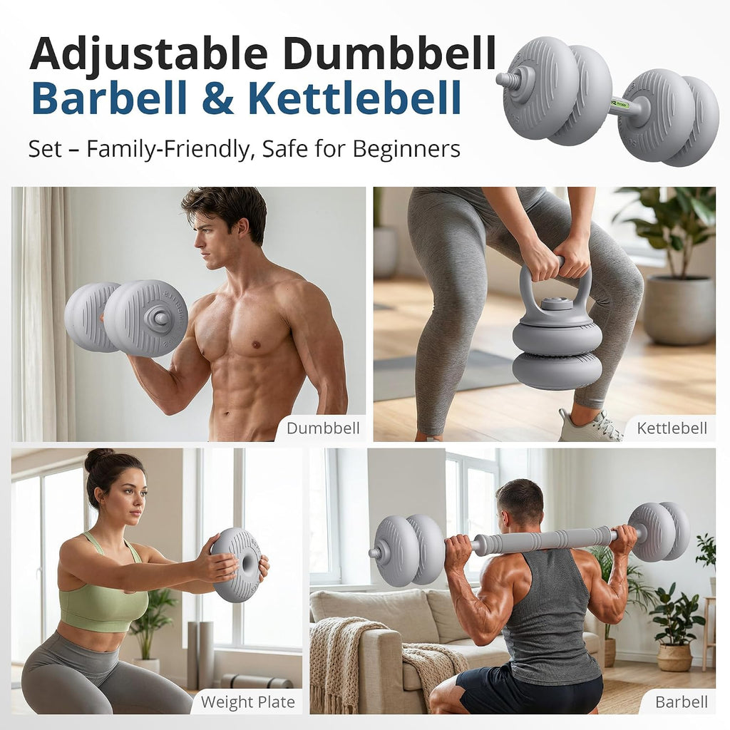 Multi-Function Soft Shell Adjustable Dumbbell Set